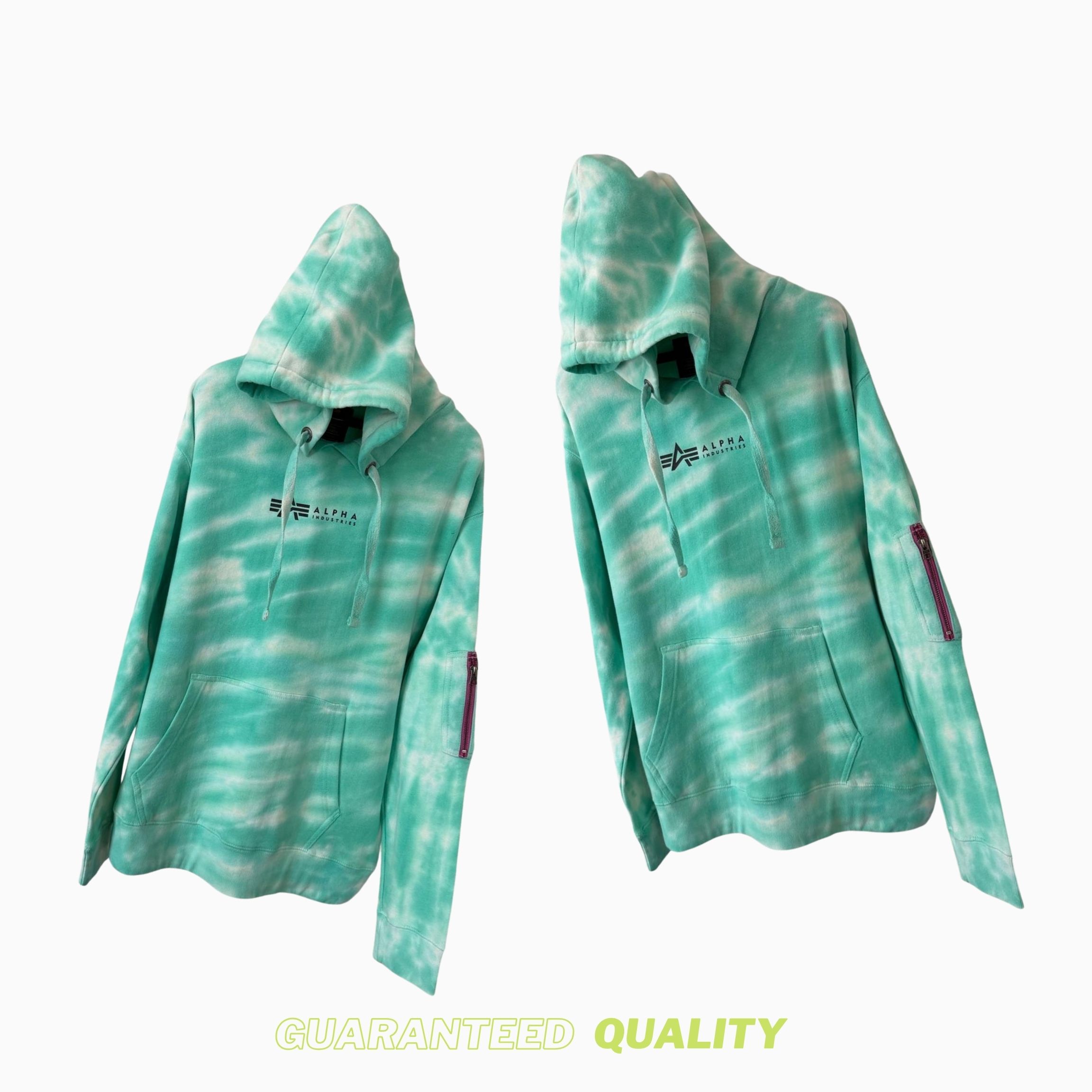 3EEEZ Mineral Dye Hoodie - Alpine Teal